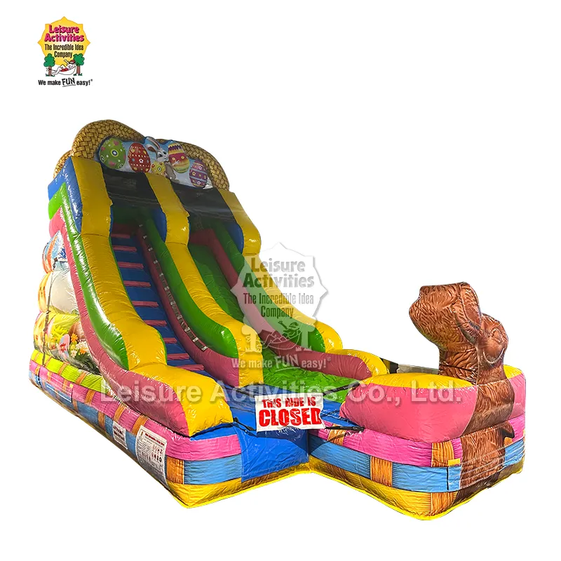 Inflatable Easter Basket Dry Slide