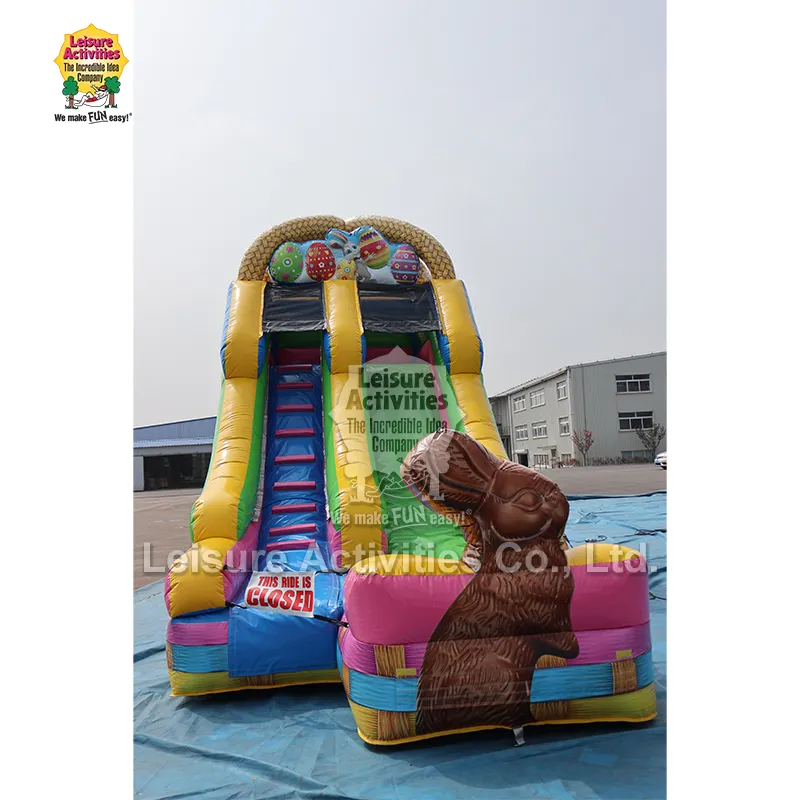 Inflatable Easter Basket Dry Slide