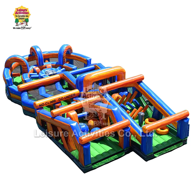 Mega Obstacle Run Inflatable Obstacle သင်တန်း Mega Obstacle Run Inflatable Obstacle သင်တန်း