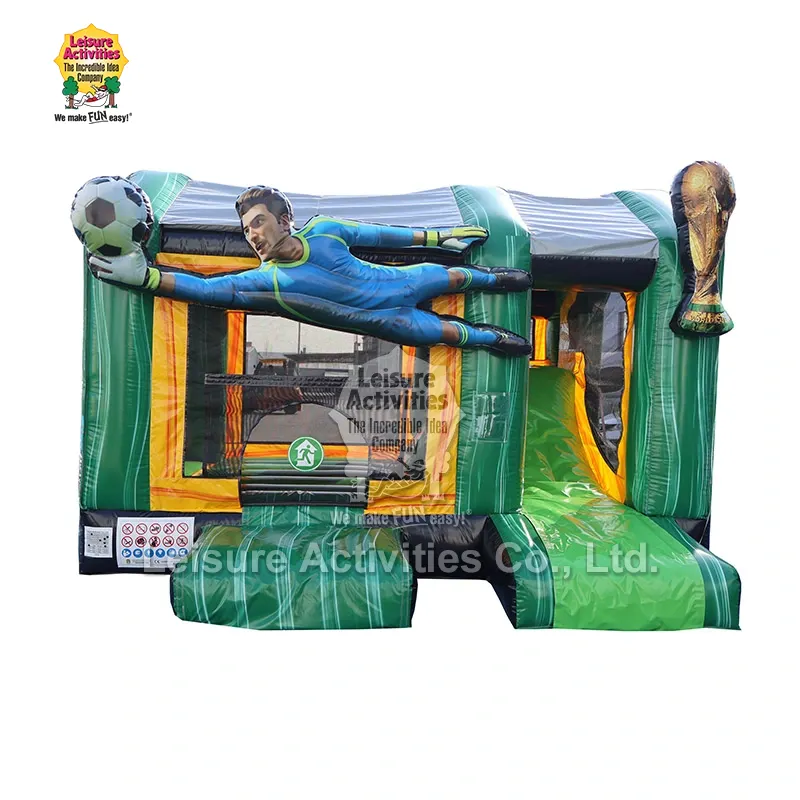 Standard Inflatable Multiplay Football Bouncy ရဲတိုက်များ